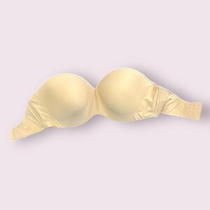 Cream Strapless Bra